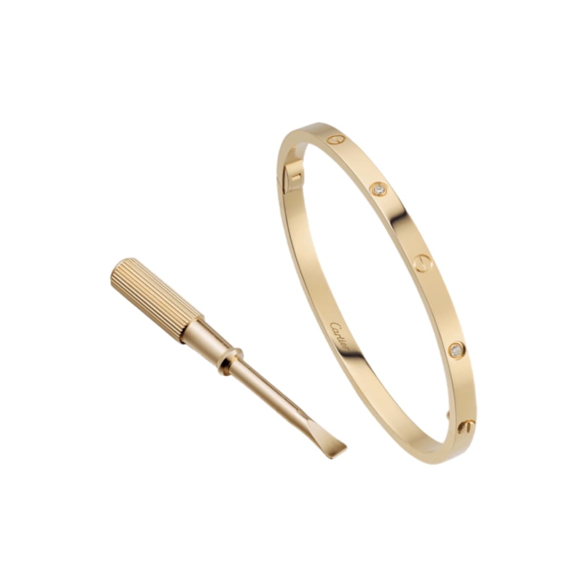 PULSERA LOVE DELGADA GOLD CON ZIRCONIA