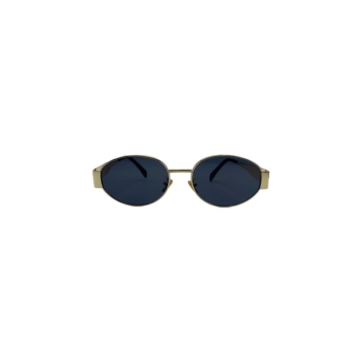 LENTES C OVAL GOLD BLACK