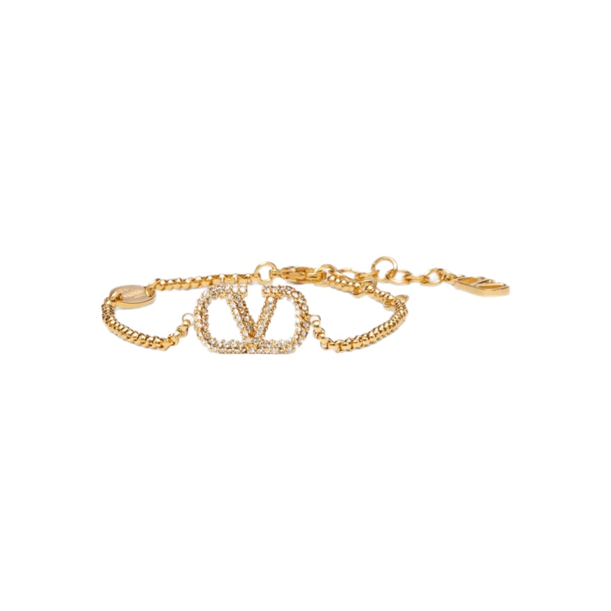 PULSERA V GOLD CON ZIRCONIA