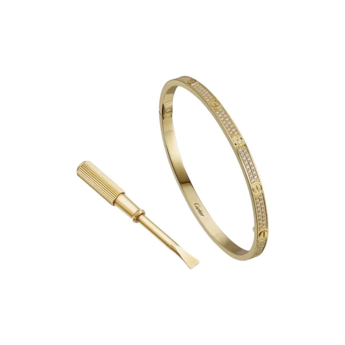 PULSERA LOVE DELGADA GOLD CON MICRO ZIRCONIAS