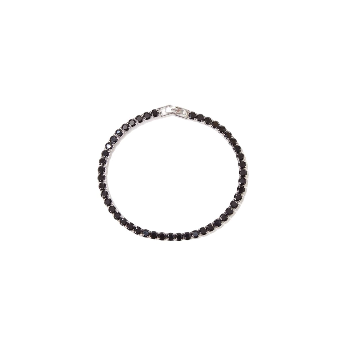 PULSERA ESTILO TENNIS DE BRILLOS BLACK