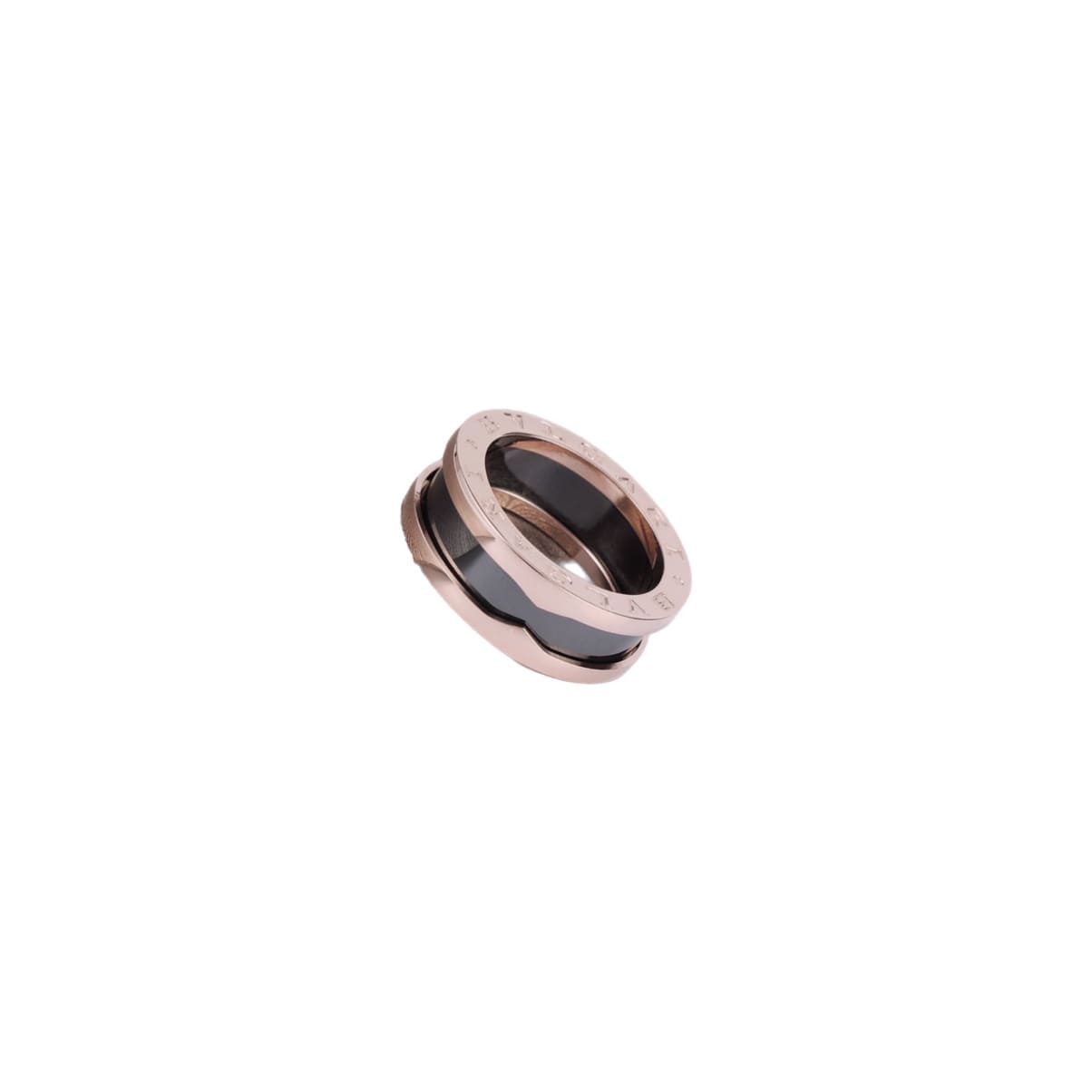 ANILLO BV DELGADO ROSEGOLD-BLACK