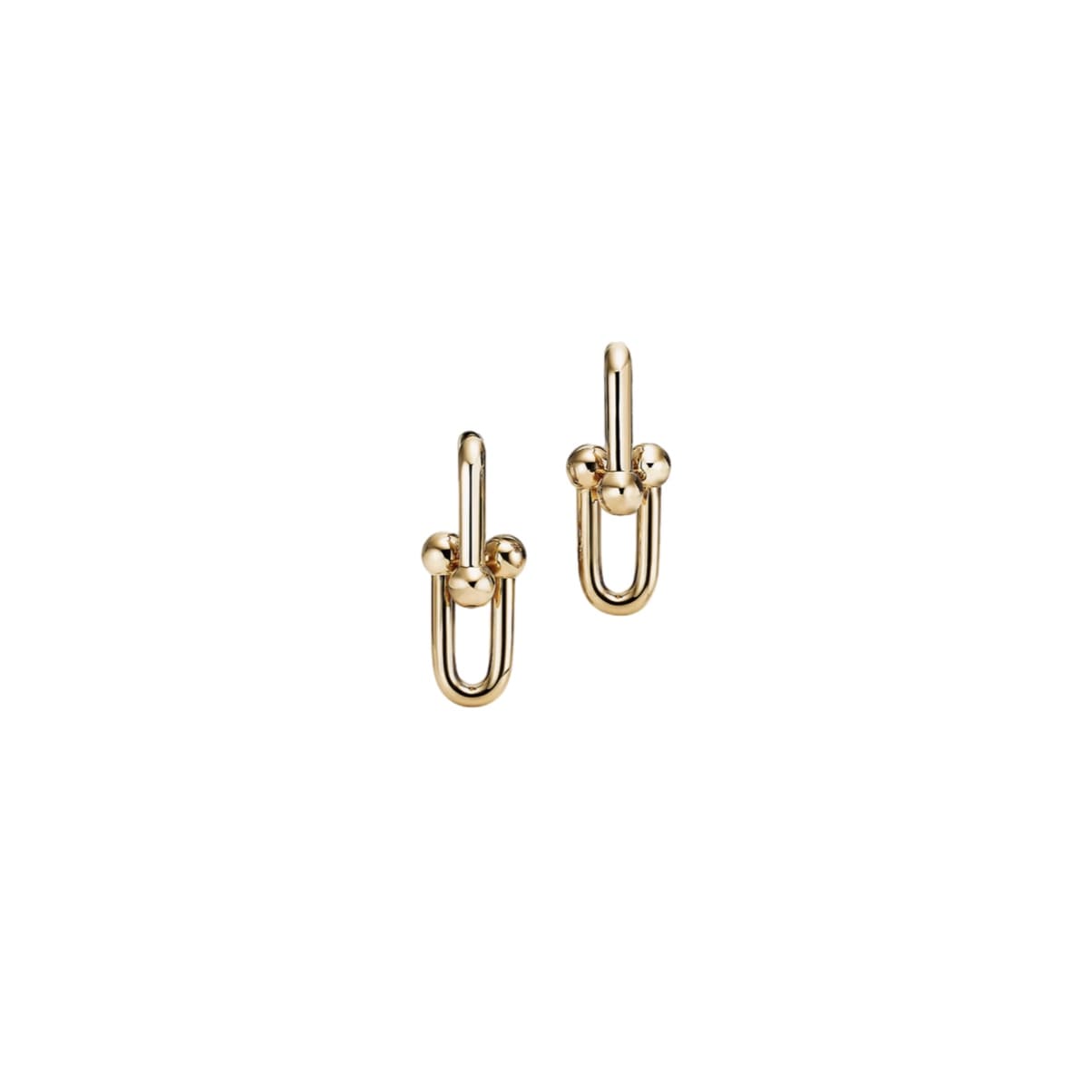 ARETES ESLABON LISO  GOLD