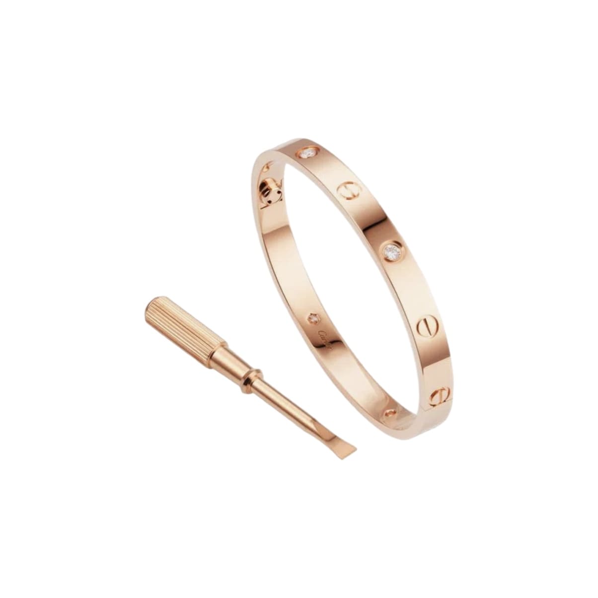 PULSERA LOVE CON ZIRCONIA ROSE GOLD