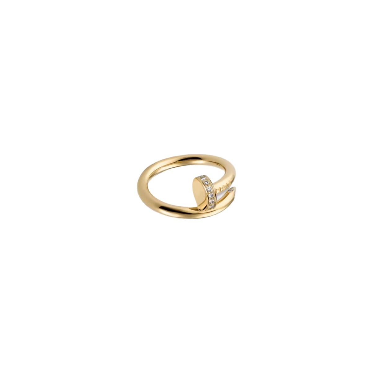 ANILLO CLAVO ZIRCONIA GOLD