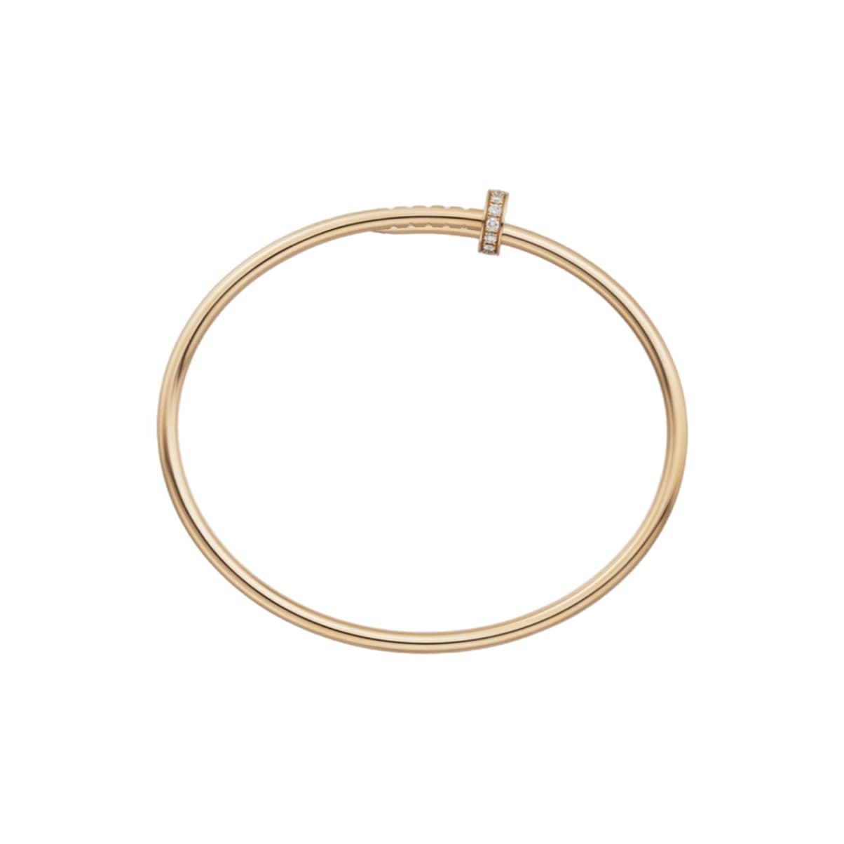 PULSERA CLAVO GOLD DELGADA CON ZIRCONIA