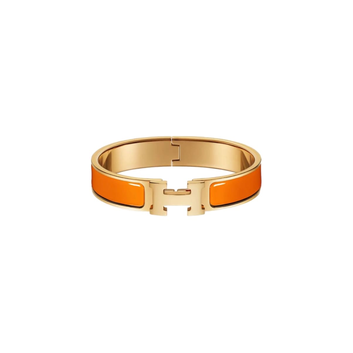 PULSERA CLIC H GOLD- ORANGE