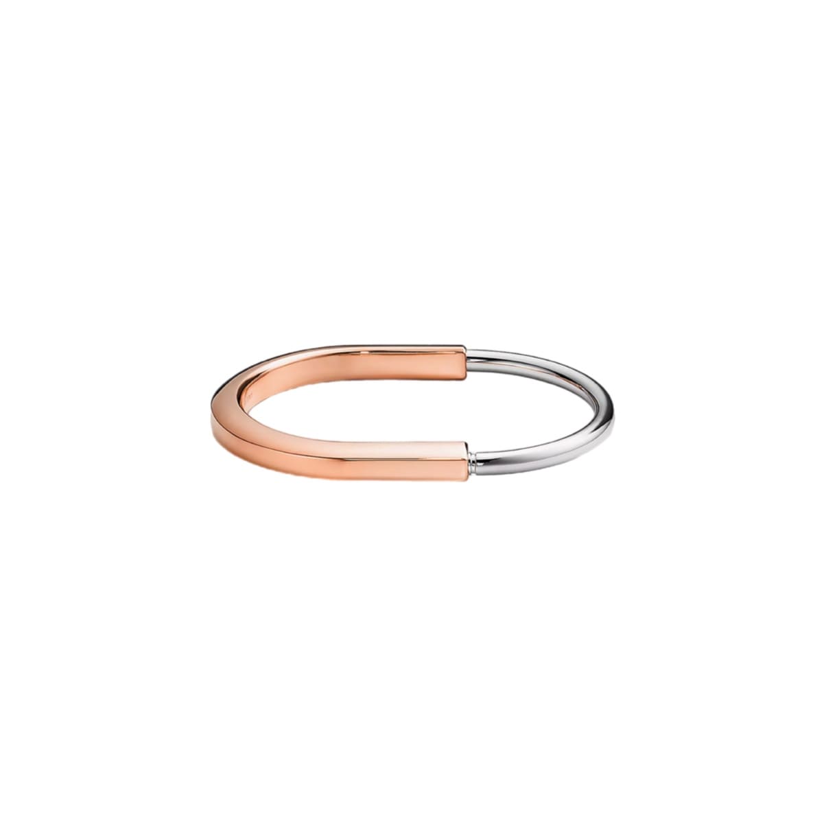 PULSERA LOCK ROSEGOLD-SILVER