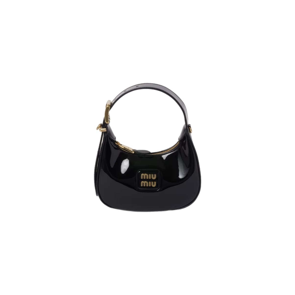 BOLSO MM HOBO BLACK CHAROL