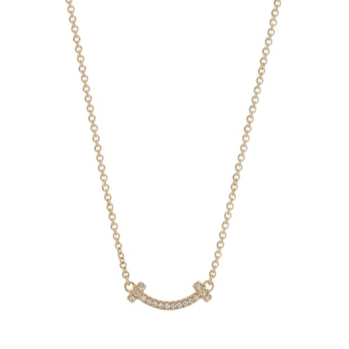 COLLAR SMILE GOLD CON ZIRCONIA SMALL