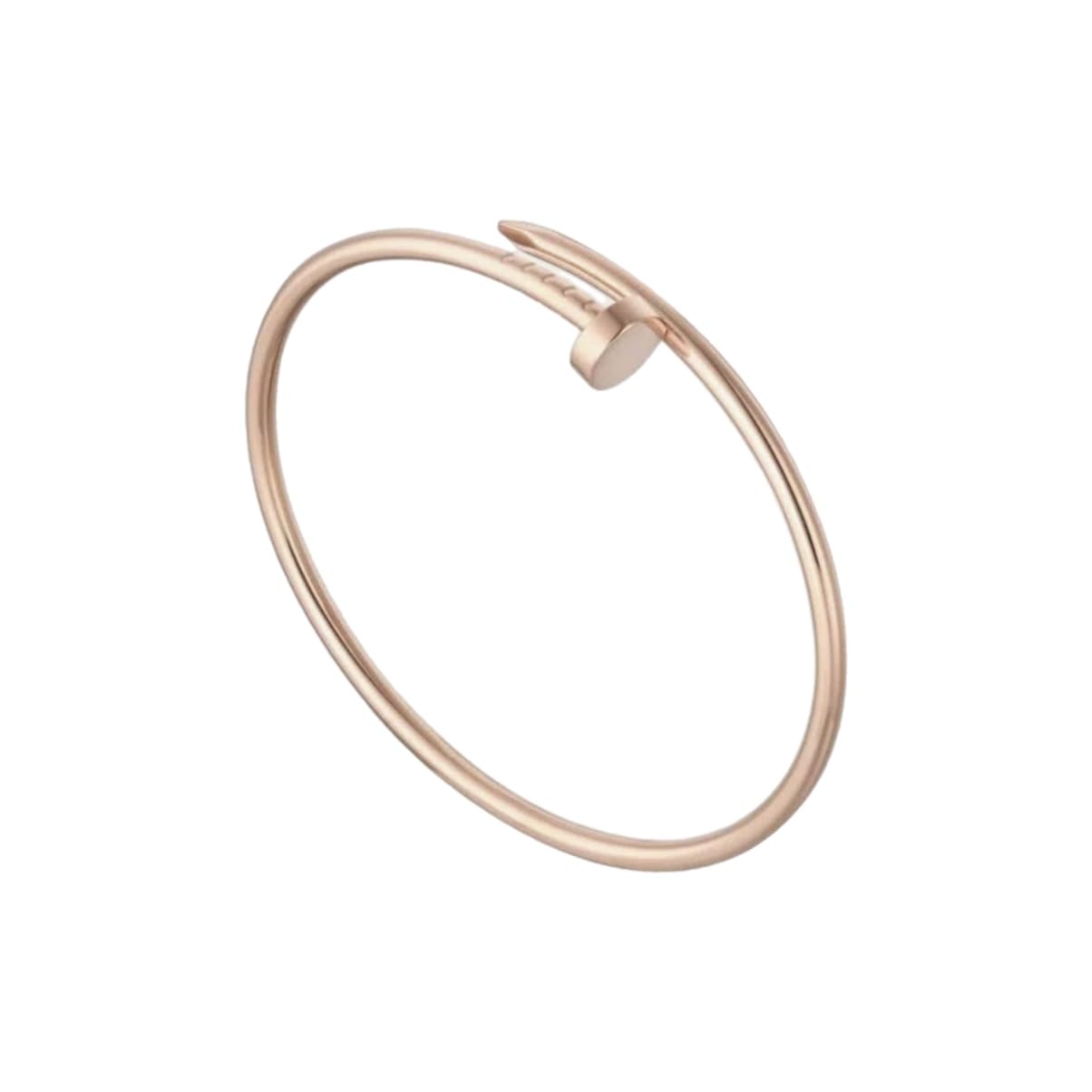 PULSERA CLAVO ROSE GOLD DELGADA