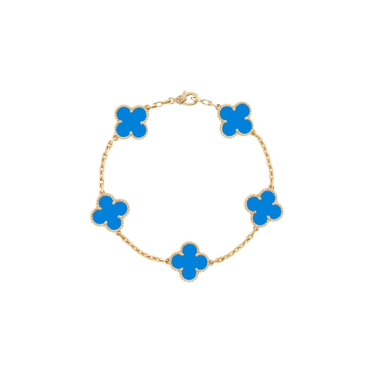 PULSERA TRÉBOL GOLD-BLUE VF