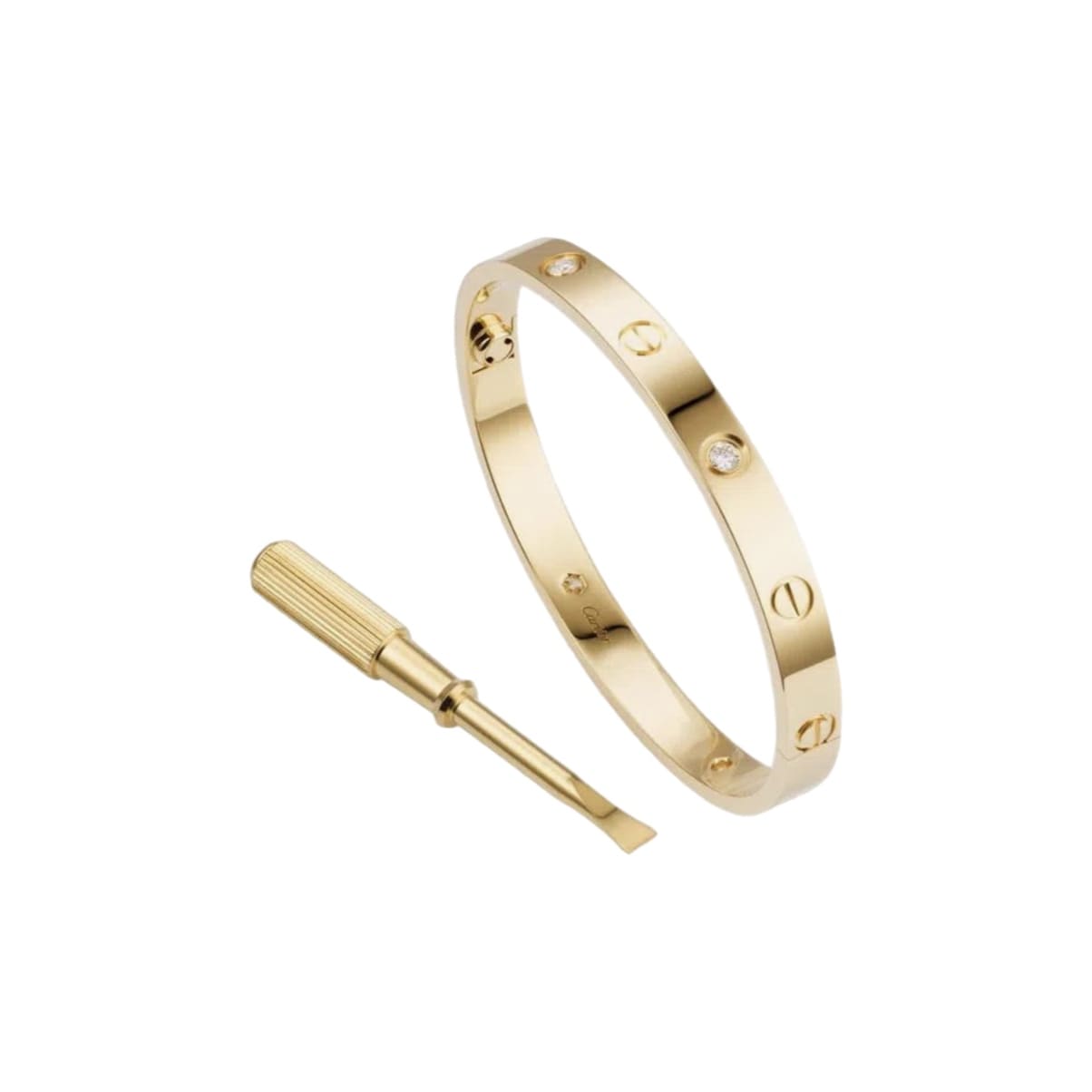 PULSERA LOVE CON ZIRCONIA GOLD