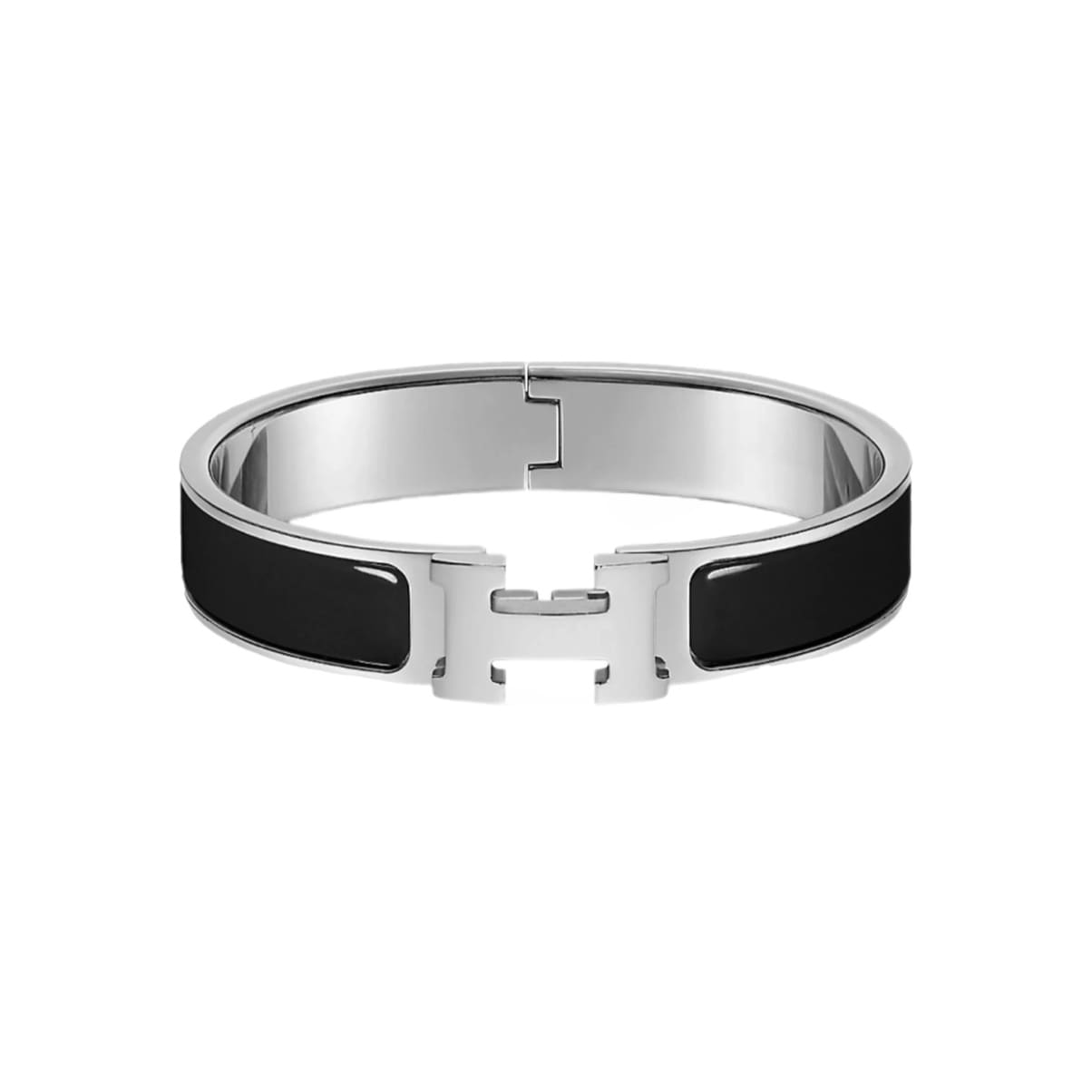 PULSERA CLIC H SILVER BLACK