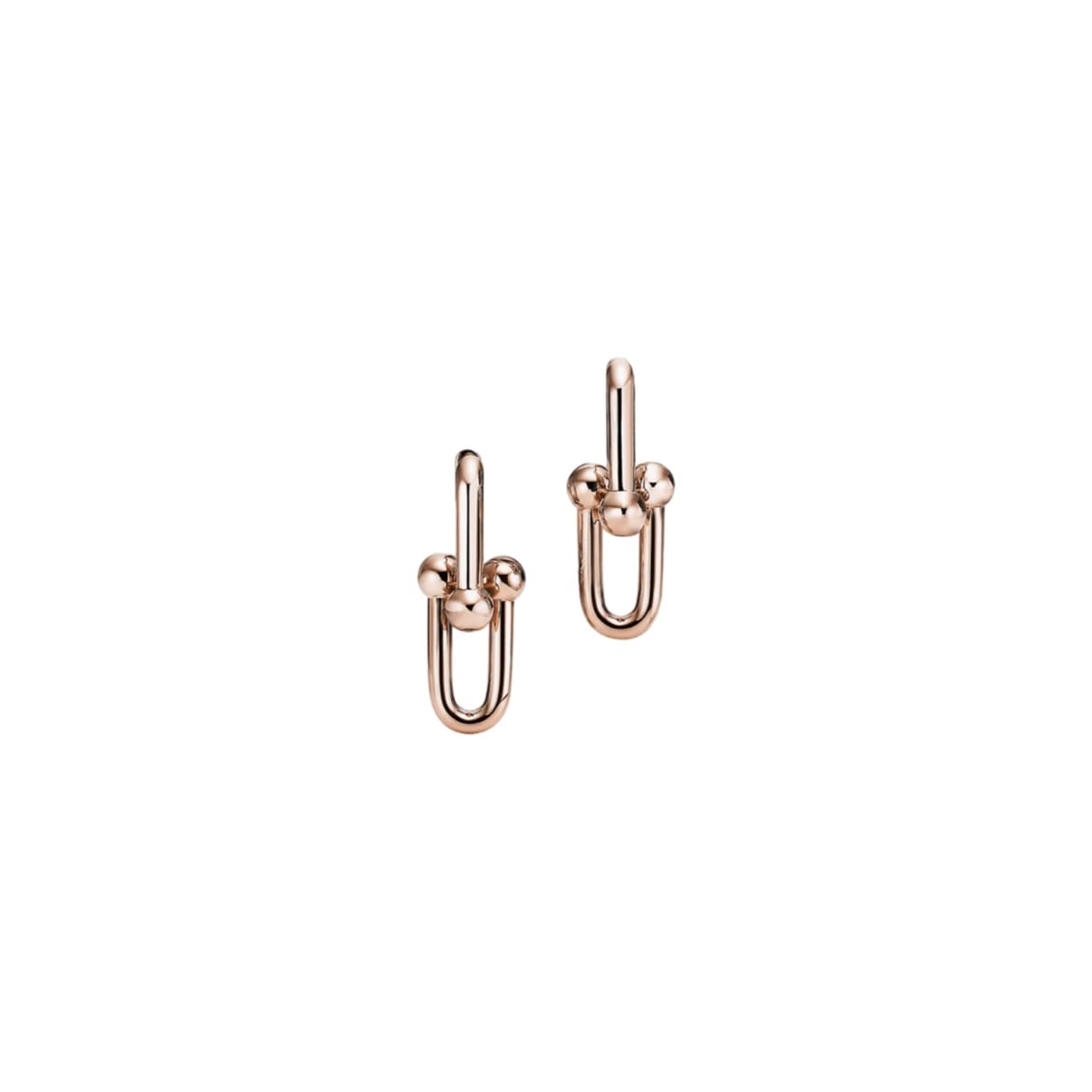 ARETES ESLABON LISO ROSEGOLD