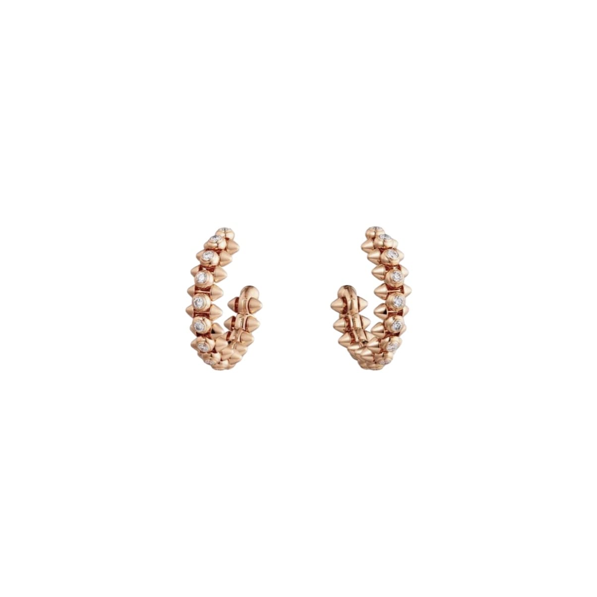 ARETES CLASH ROSEGOLD ZIRCONIA