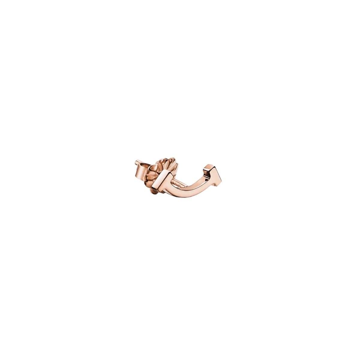 ARETES T-SMILE ROSE GOLD