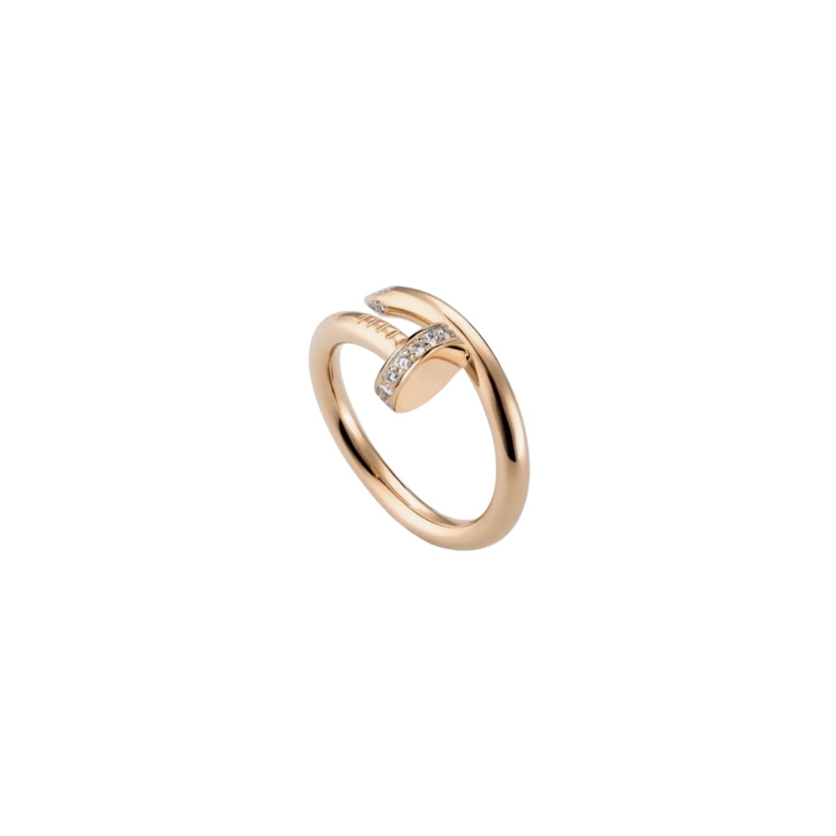 ANILLO CLAVO ZIRCONIA ROSE GOLD