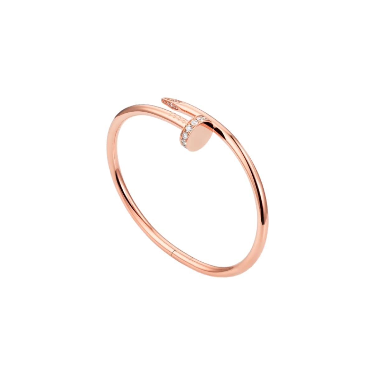 PULSERA CLAVO ZIRCONIA ROSE GOLD