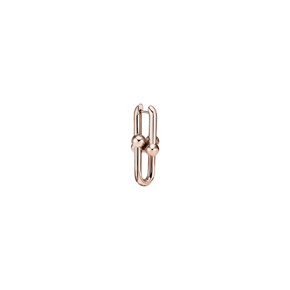 ARETES ESLABON LISO ROSEGOLD