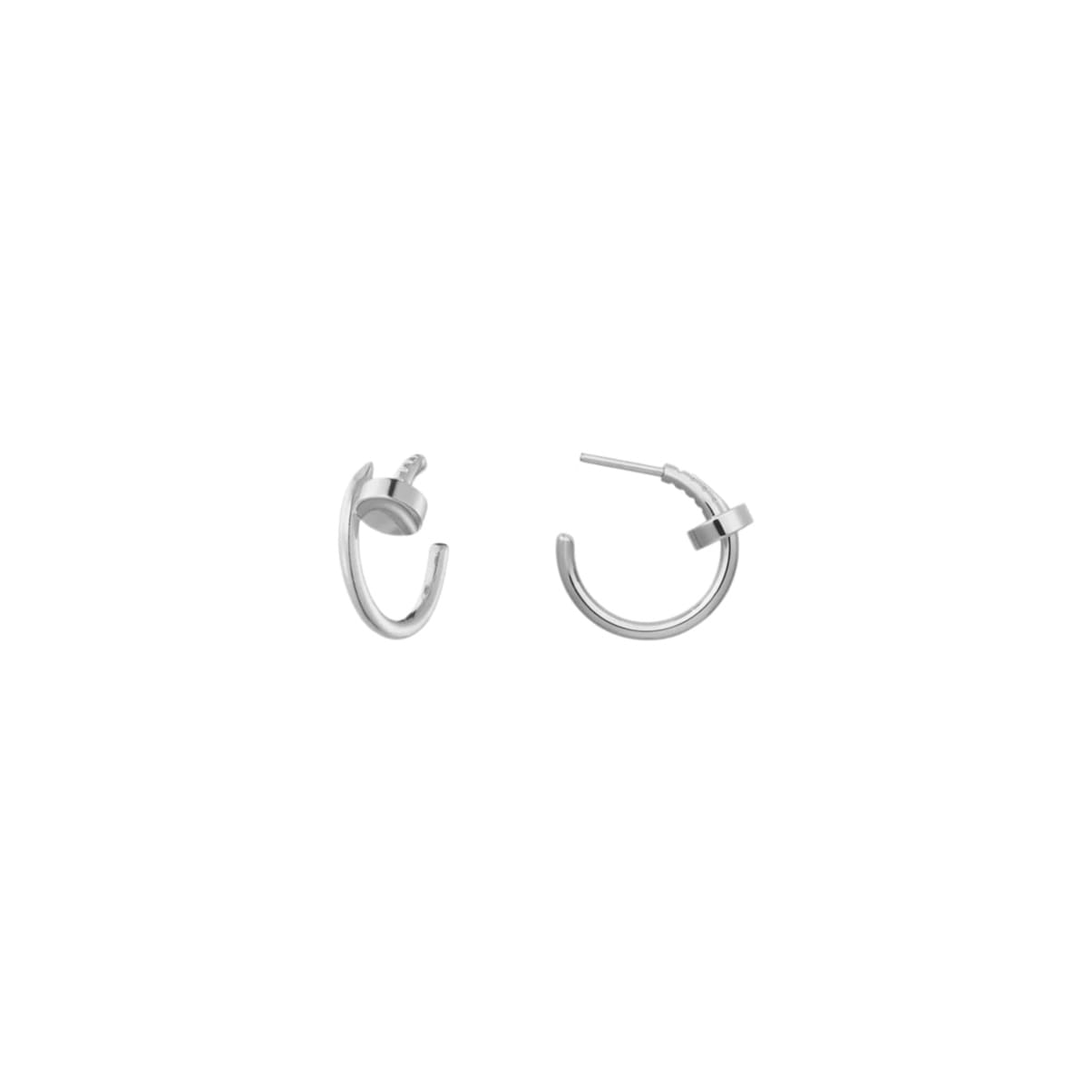 ARETES CLAVO SILVER