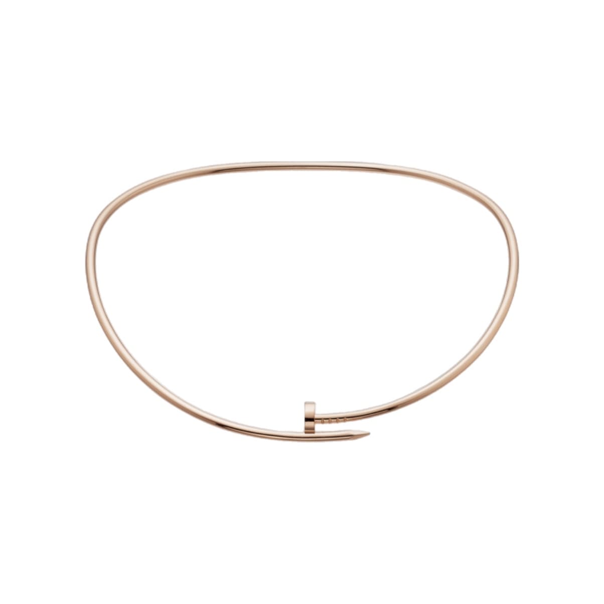 COLLAR CLAVO ROUND ROSEGOLD