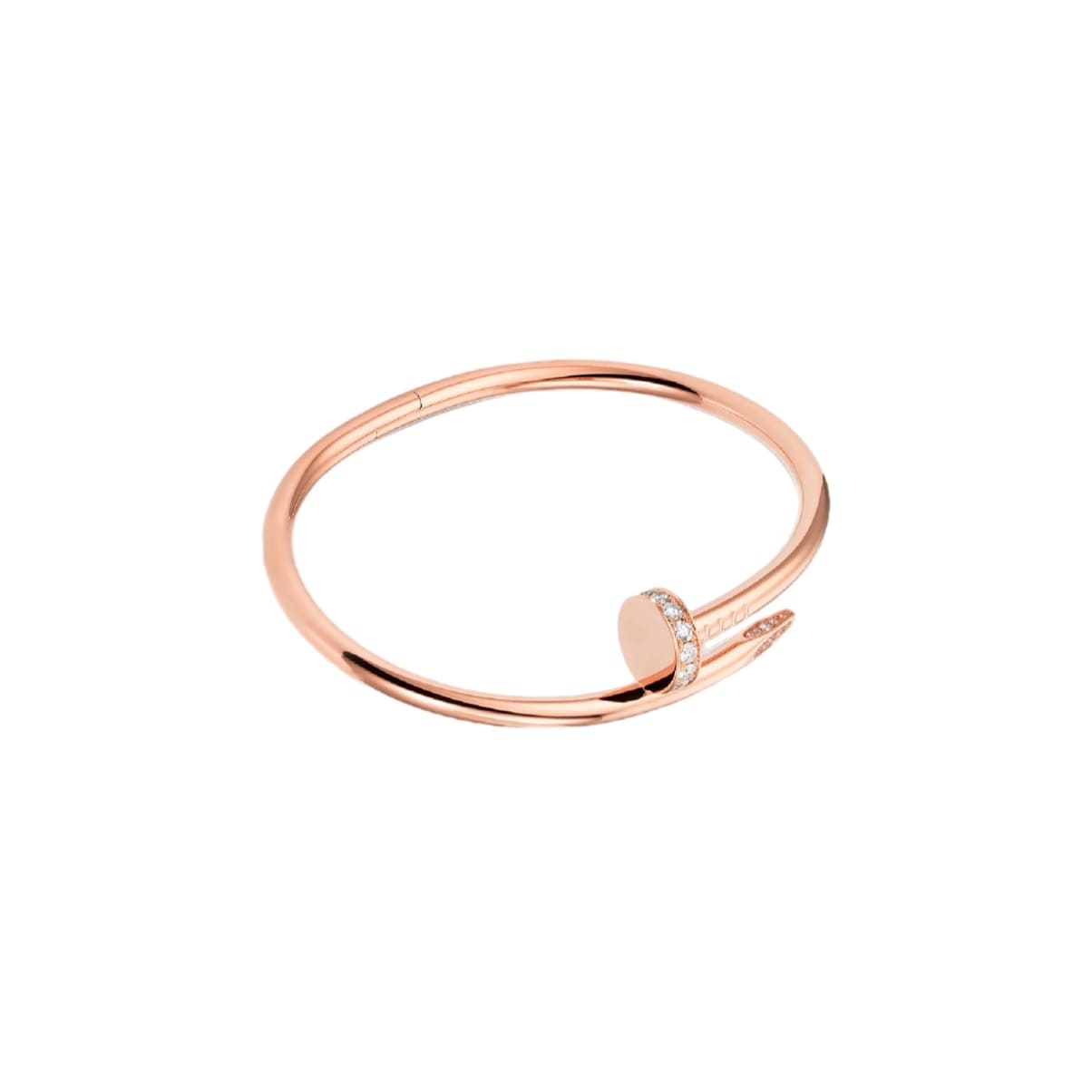 PULSERA CLAVO ZIRCONIA ROSE GOLD