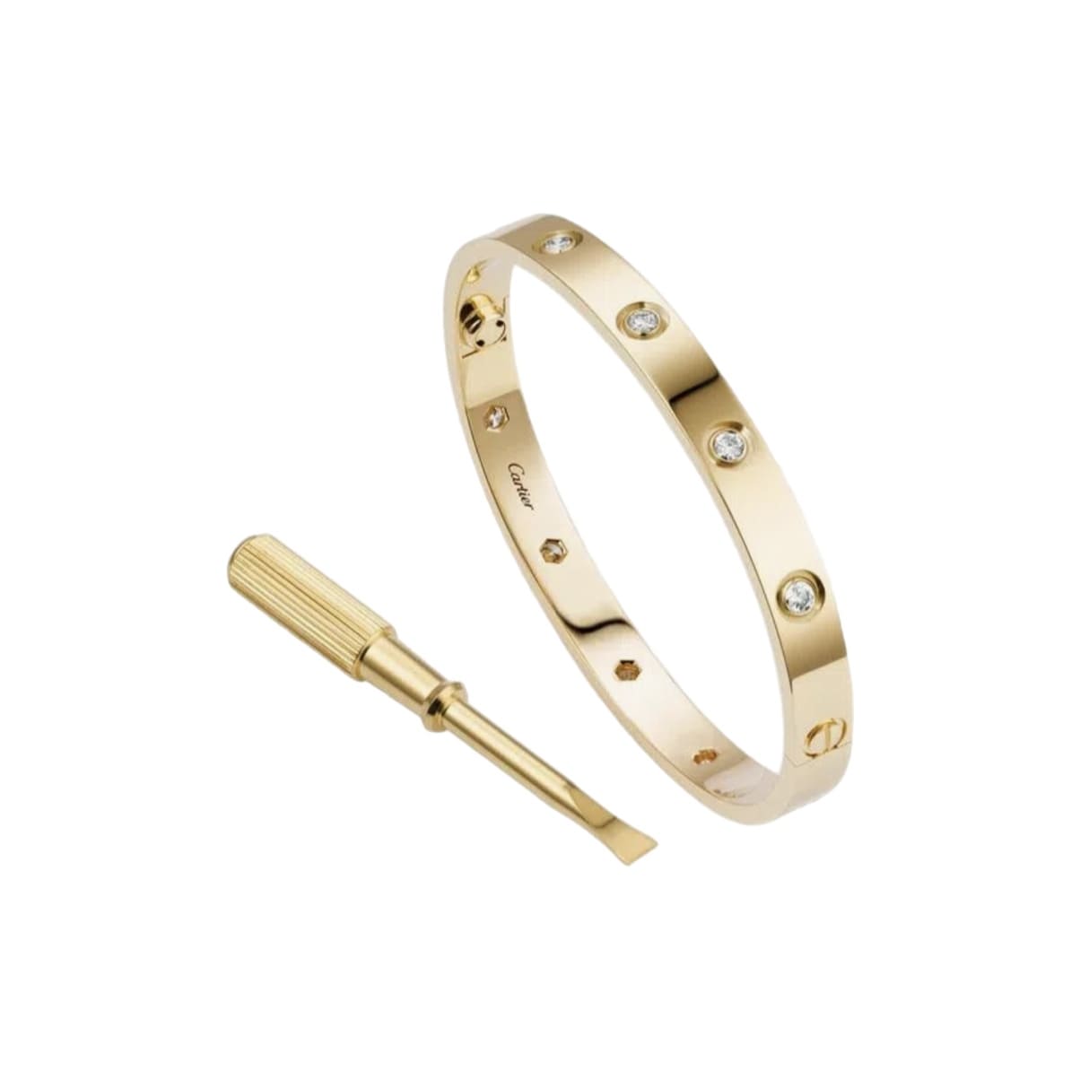 PULSERA LOVE CON ZIRCONIAS GOLD