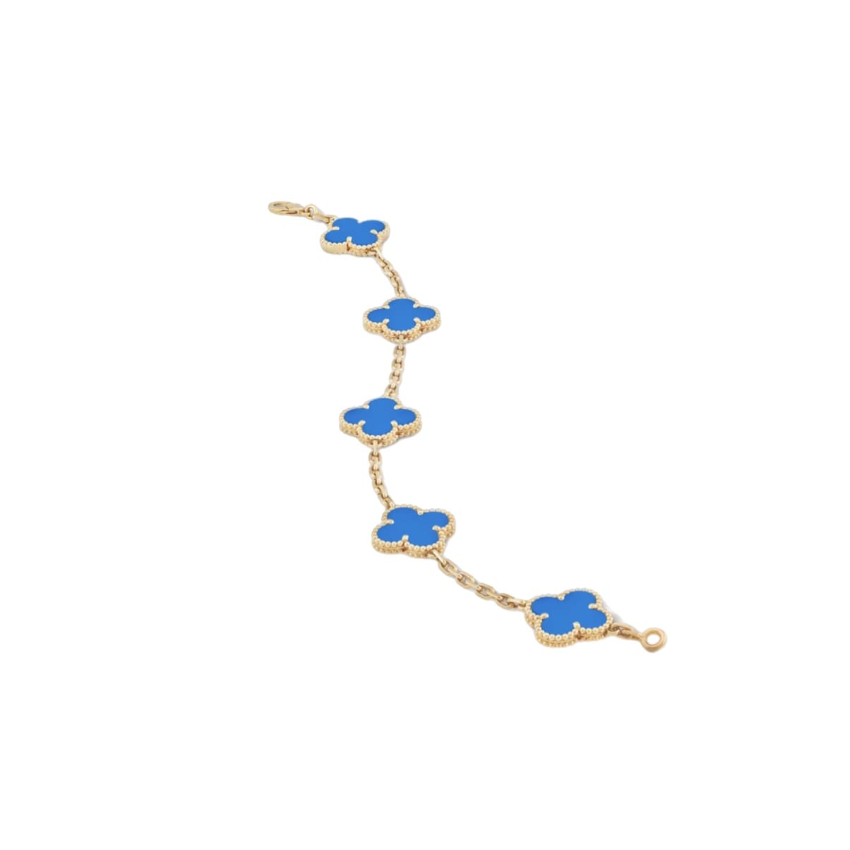 PULSERA TRÉBOL GOLD-BLUE VF