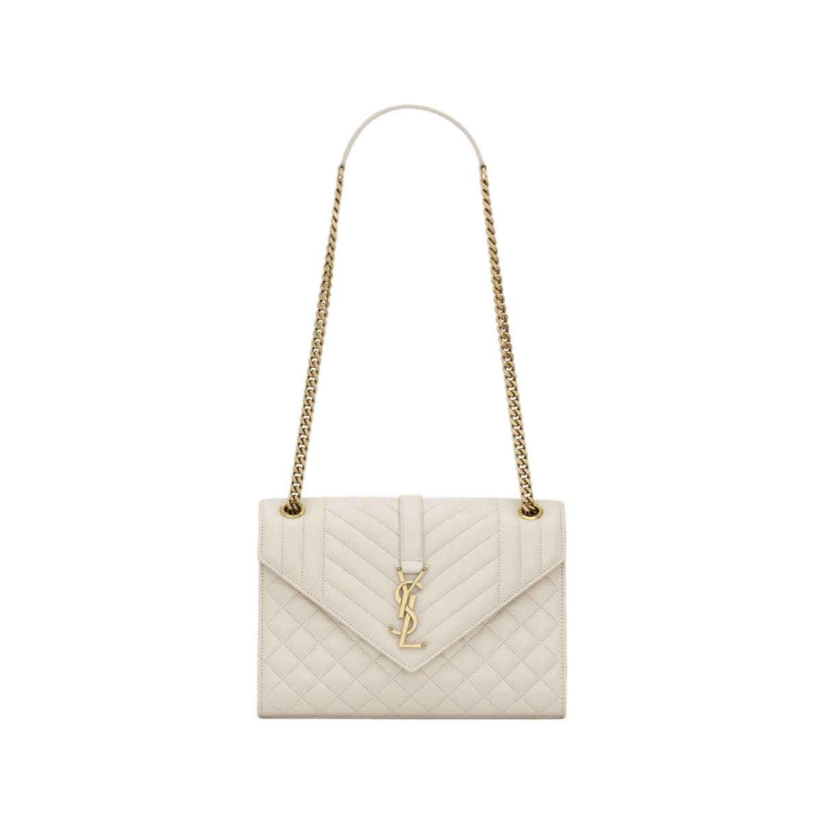 BOLSO YSL CON CADENA WHITE