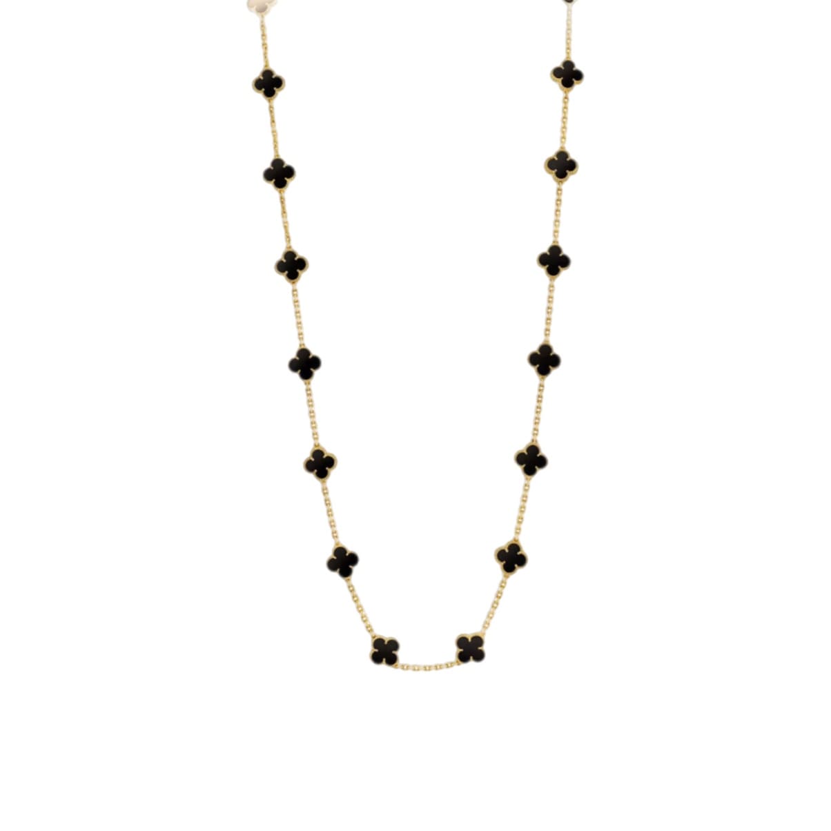 COLLAR 20 TRÉBOLES GOLD BLACK