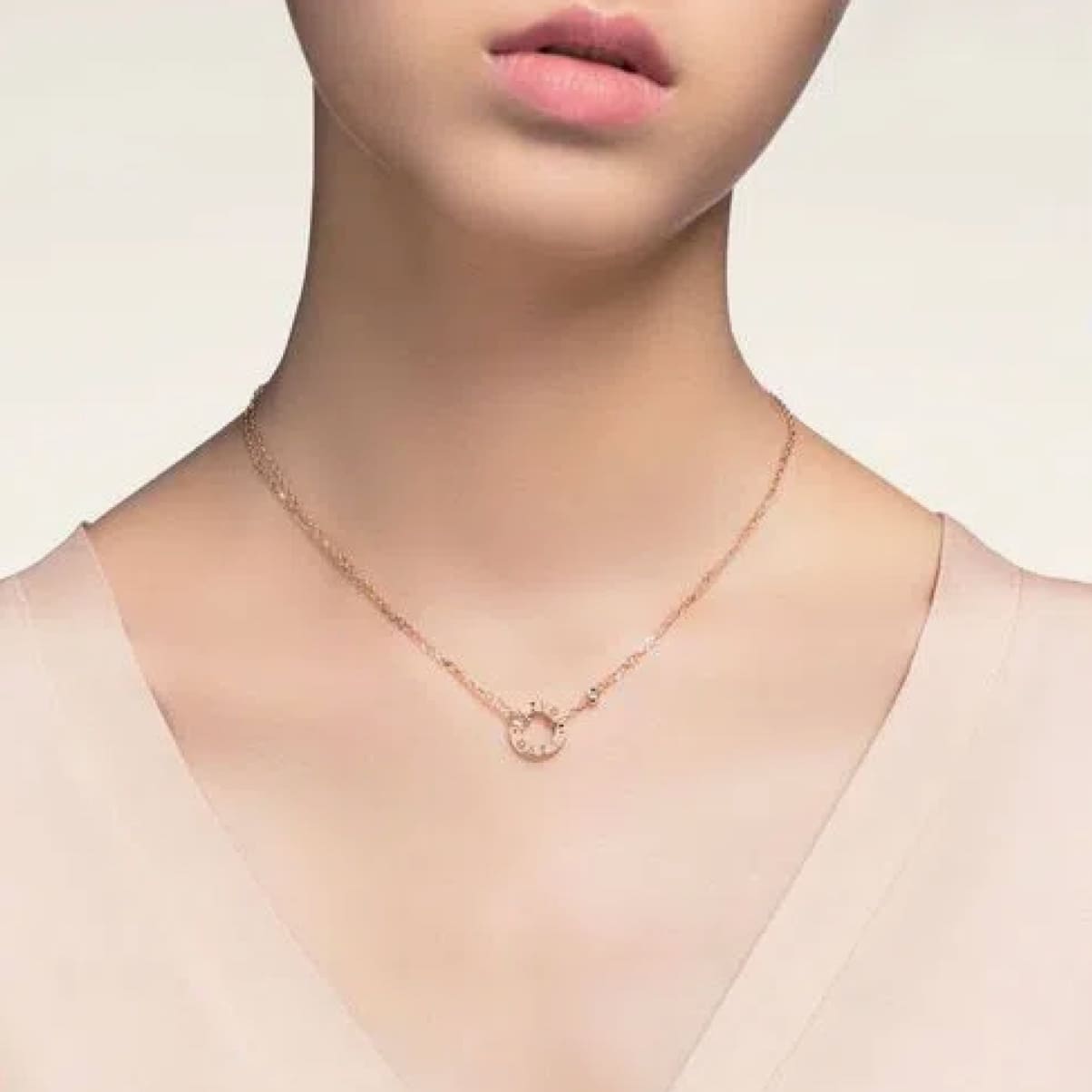 COLLAR ARO LOVE ROSE GOLD