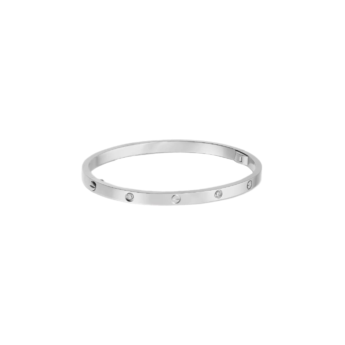 PULSERA LOVE DELGADA SILVER CON ZIRCONIA