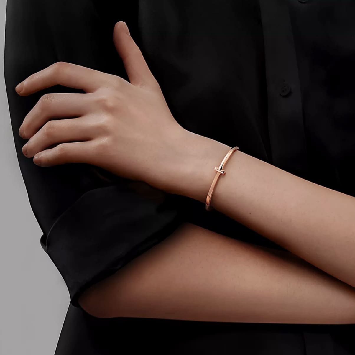 PULSERA T ANGOSTA ROSE GOLD