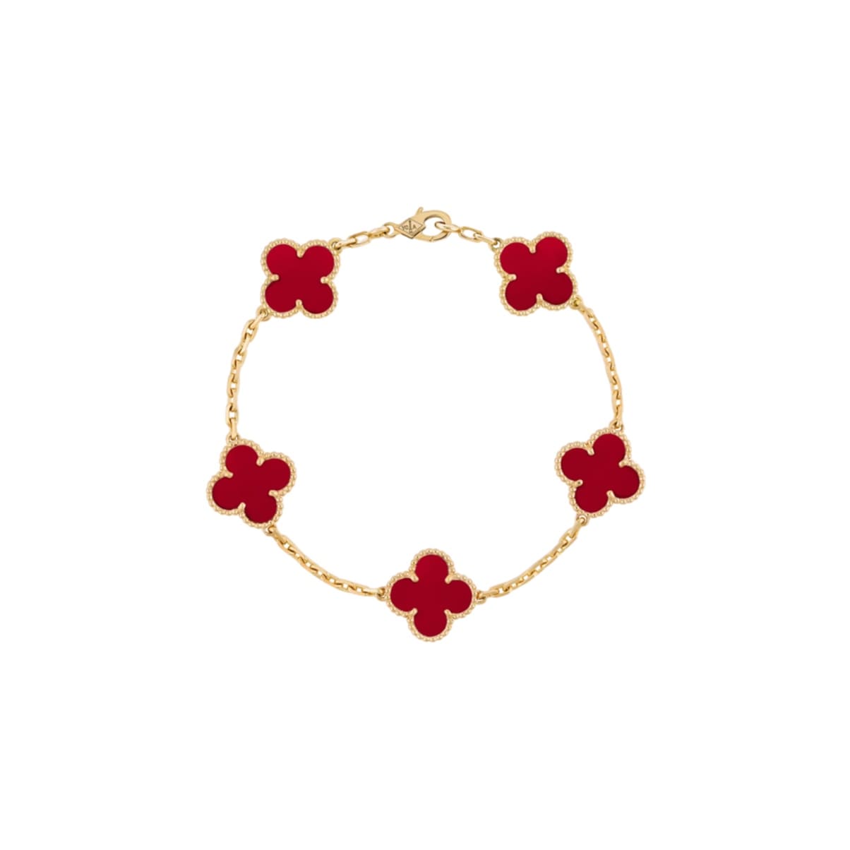 PULSERA TRÉBOL GOLD-RED VF