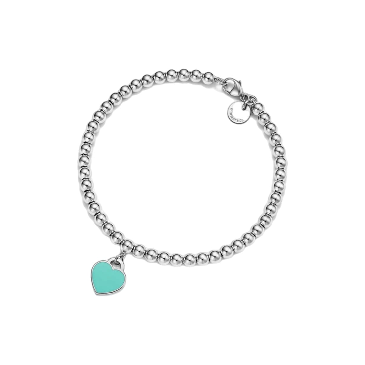 PULSERA DE CUENTAS CON INSIGNIA DE CORAZÓN BLUE