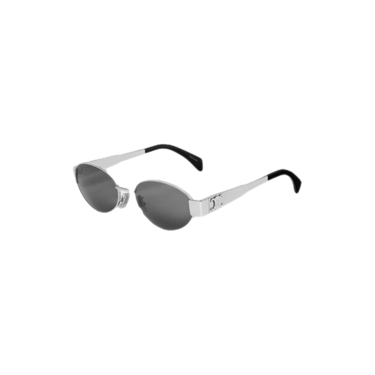 LENTES C OVAL SILVER BLACK