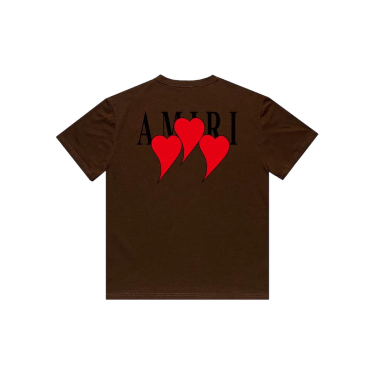 AM BROWN HEART T-SHIRT