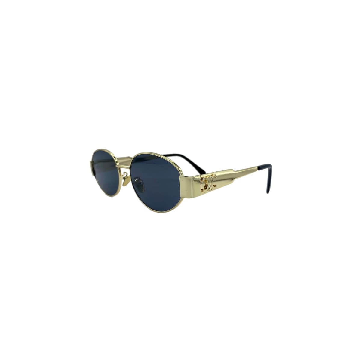 LENTES C OVAL GOLD BLACK