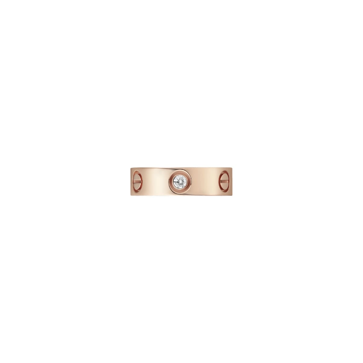 ANILLO LOVE ROSE GOLD ANCHO CON ZIRCONIA