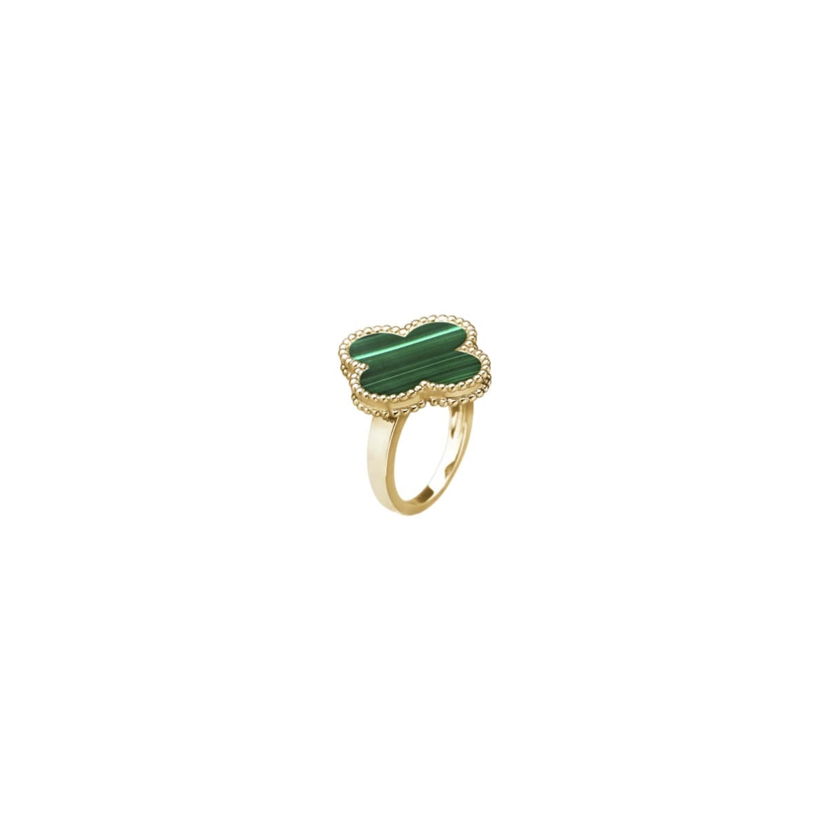 ANILLO TREBOL GOLD GREEN