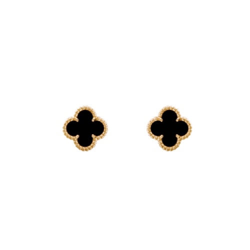 ARETES TREBOL GOLD-BLACK