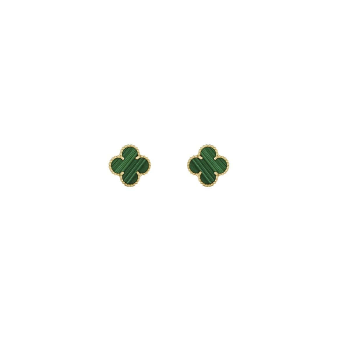 ARETES TREBOL GOLD-GREEN