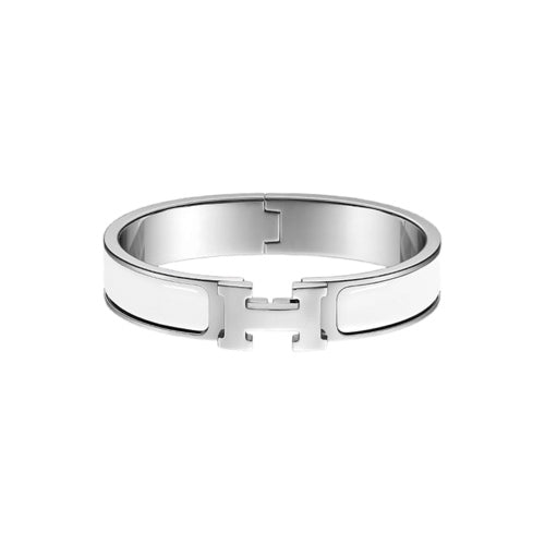 PULSERA CLIC H SILVER WHITE